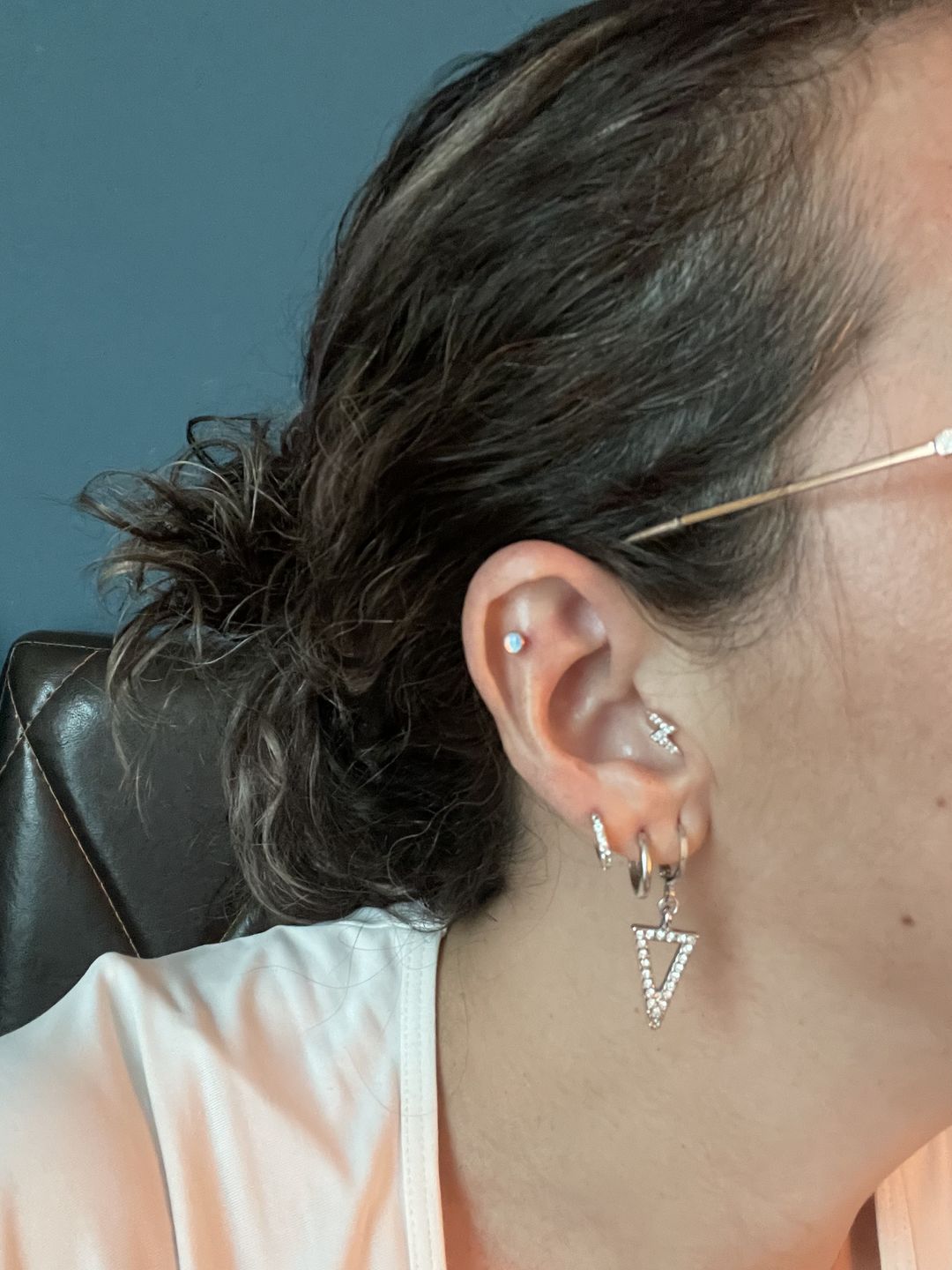 Customer photo review of Piercing Cristal Aurora