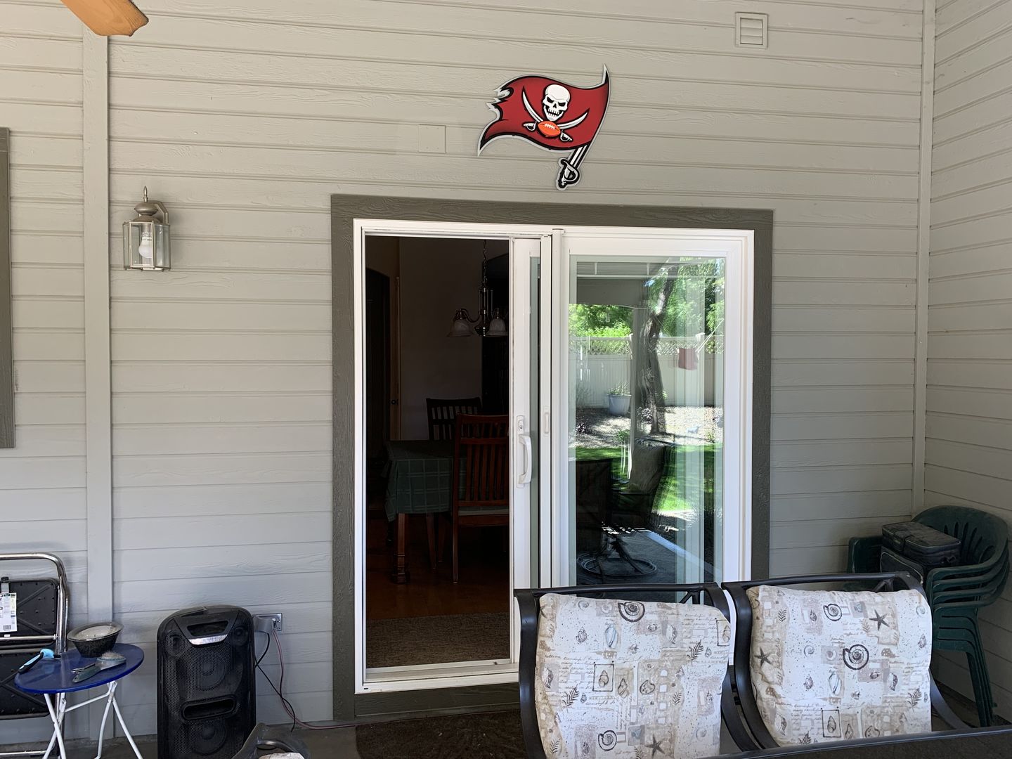 Customer photo review of Tampa Bay Buccaneers "Buc's Jolly Roger Flag" 3D Vintage Metal Wall Art