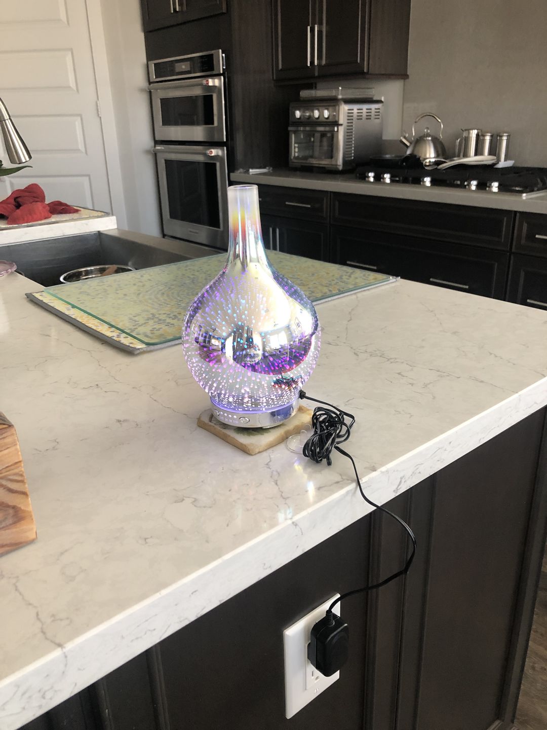 Customer photo review of Oil Aroma Diffuser 3D Glass