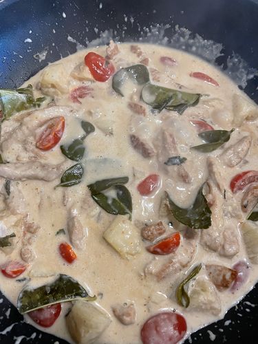 Customer photo review of Rotes Thai Curry Kochbox (für 3-4 Portionen) in der Bambusbox