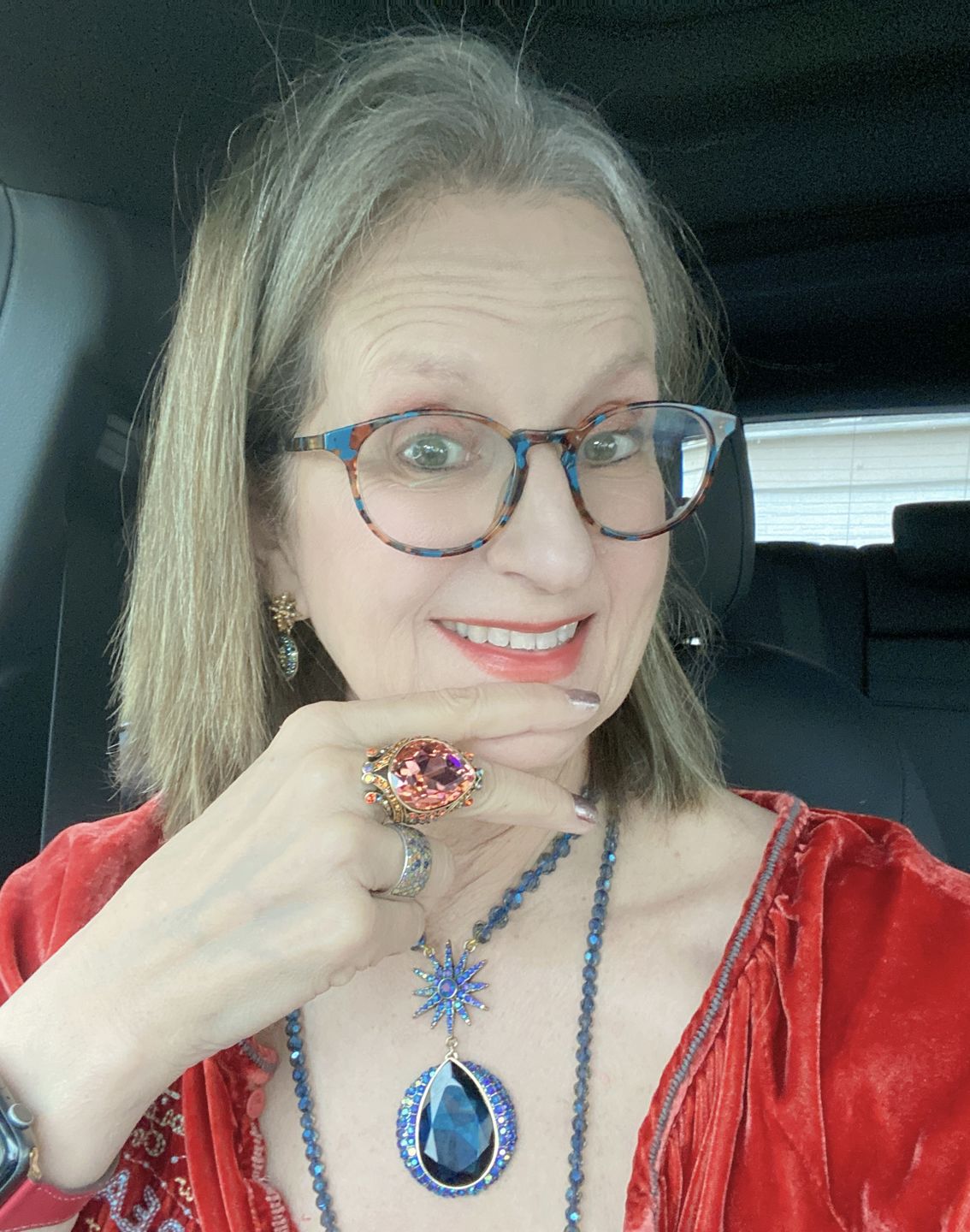 Customer photo review of HEIDI DAUS®"Make Some Waves" Crystal Statement Ring