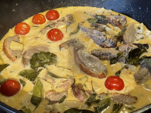 Customer photo review of Rotes Thai Curry Kochbox (für 3-4 Portionen) in der Schilfgrastasche