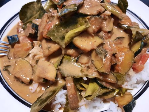 Customer photo review of Rotes Thai Curry Kochbox (für 3-4 Portionen) in der Schilfgrastasche