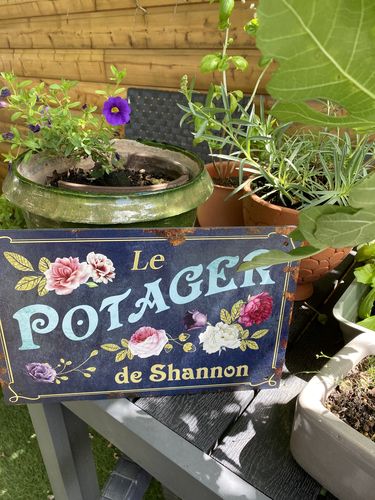 Customer photo review of Mon jardin - Outdoor-Pancarte de porte