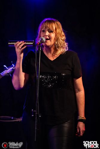 Customer photo review of Bella Sequin TShirt In Black