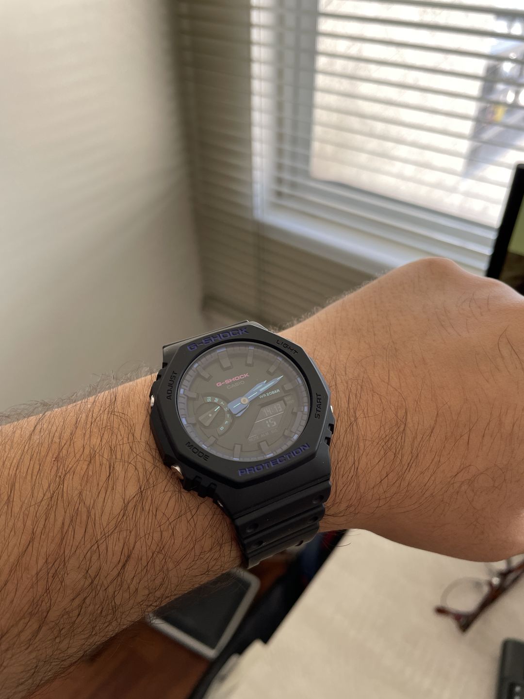 Customer photo review of Reloj Casio G-Shock Royal Oak "Casioak" GA-2100VB-1ADR Carbon Core Azul