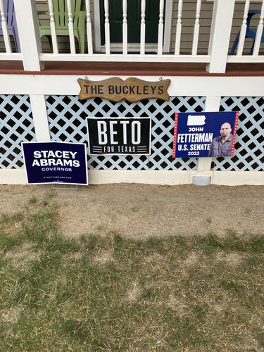 Customer photo review of John Fetterman US Senate Yard Sign