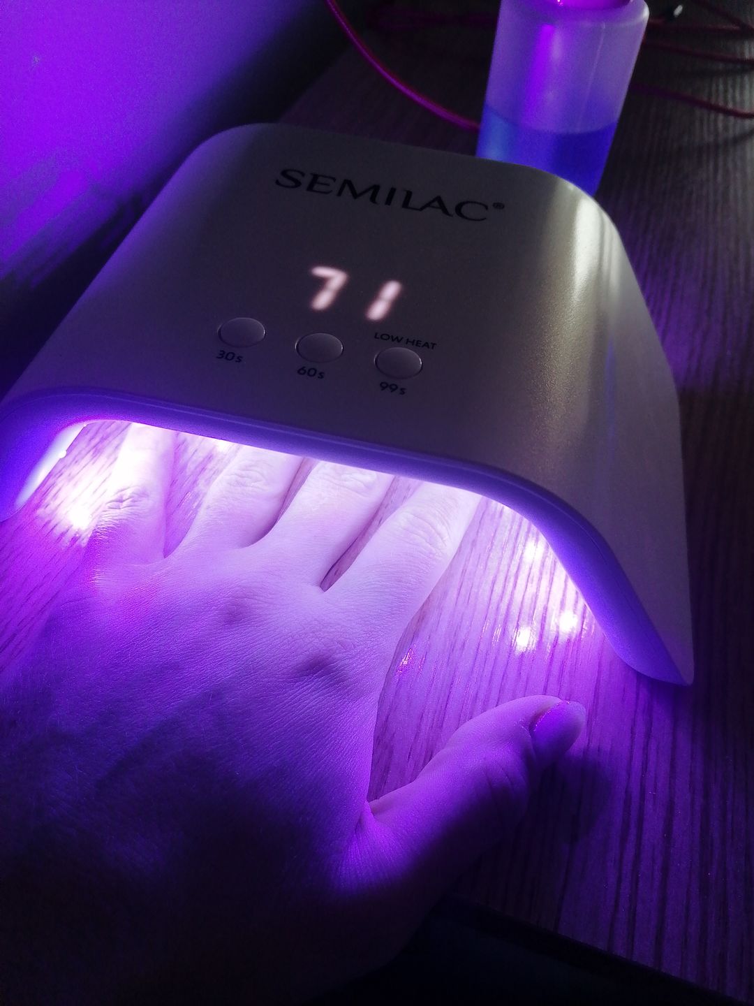 Customer photo review of Semilac Starter Set Try Me CUSTOMISED with 36/24W UV LED Lamp