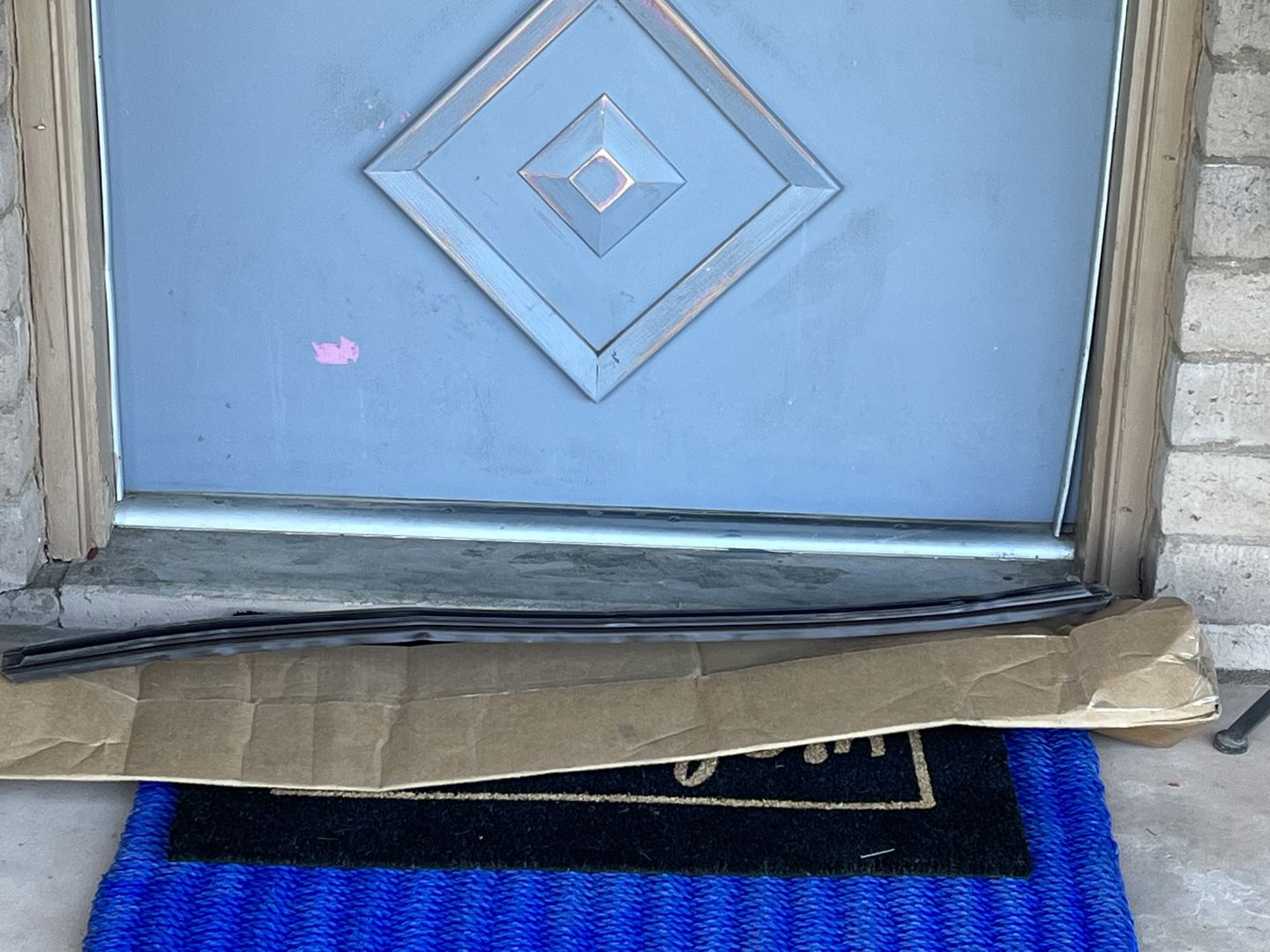 Customer photo review of 42" Therma-Tru Drive-On Door Sweep