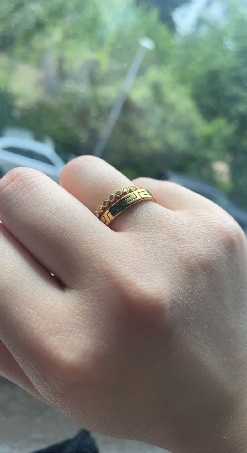 Customer photo review of Troja Ring | 18K vergoldet