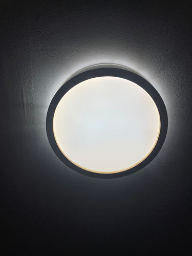 Customer photo review of Scandinavian Wood LED Flush Mount Light