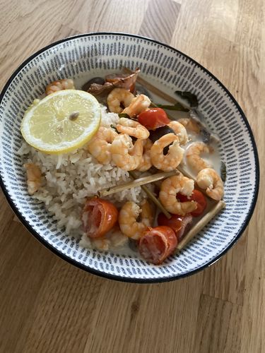 Customer photo review of Tom Kha Kochbox (für 3-4 Portionen) in der Schilfgrastasche