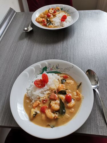 Customer photo review of Rotes Thai Curry Kochbox (für 3-4 Portionen) in der Bambusbox