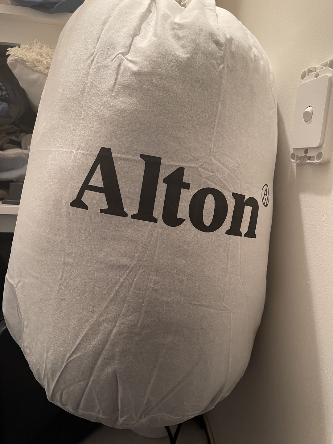 Customer photo review of Down Storage Sack