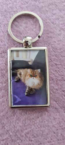 Customer photo review of Schlüssel- Anhänger mit Foto „Rechteck“ 2 Seiten