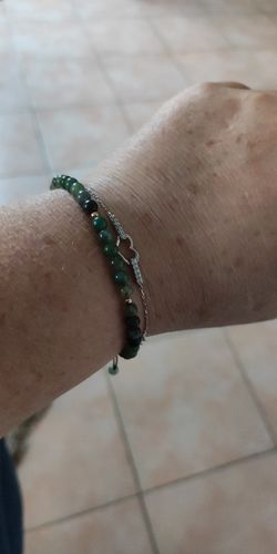 Customer photo review of Feines Armband aus natürlichem Achat