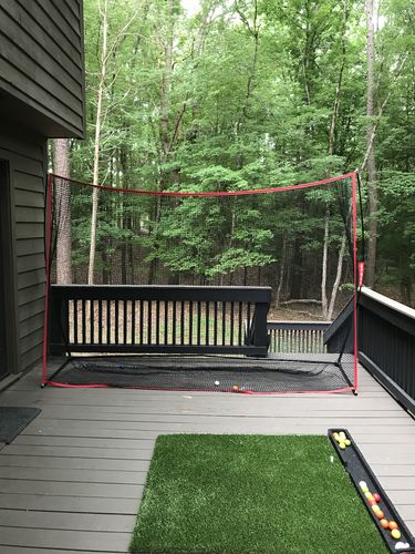 Customer photo review of Golf Net Pro 10x7 ft | Portable Golf Driving & Hitting Net