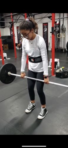 Customer photo review of Weightlifting Nylon Belt Sparkle