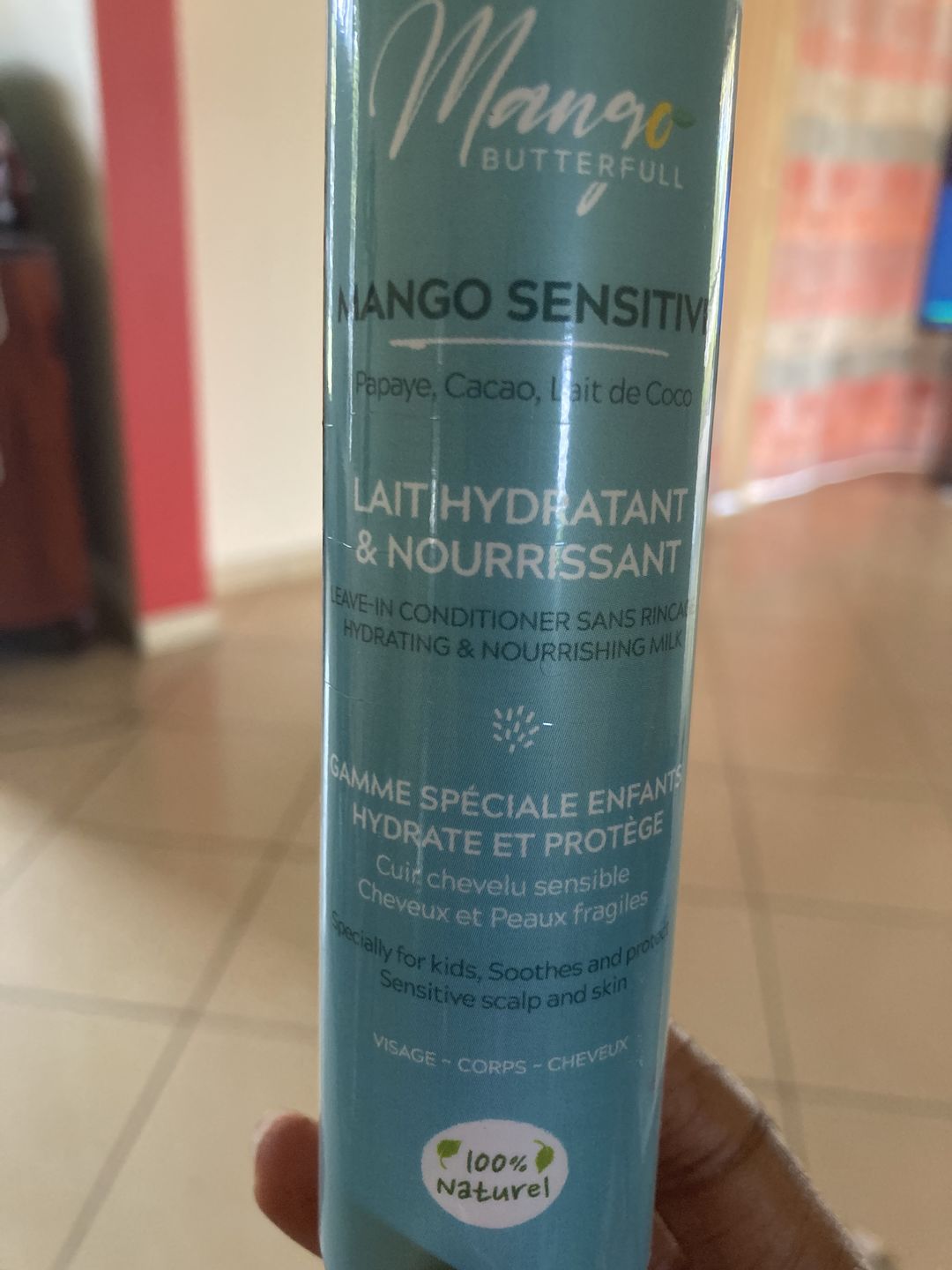 Customer photo review of Lait hydratant et nourrissant - SENSITIVE