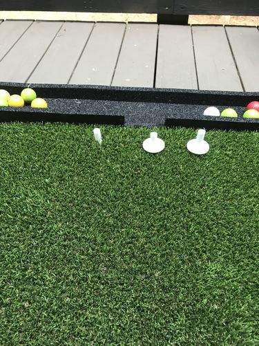 Customer photo review of Rubber Golf Tees | 5pcs Package with Different Sizes