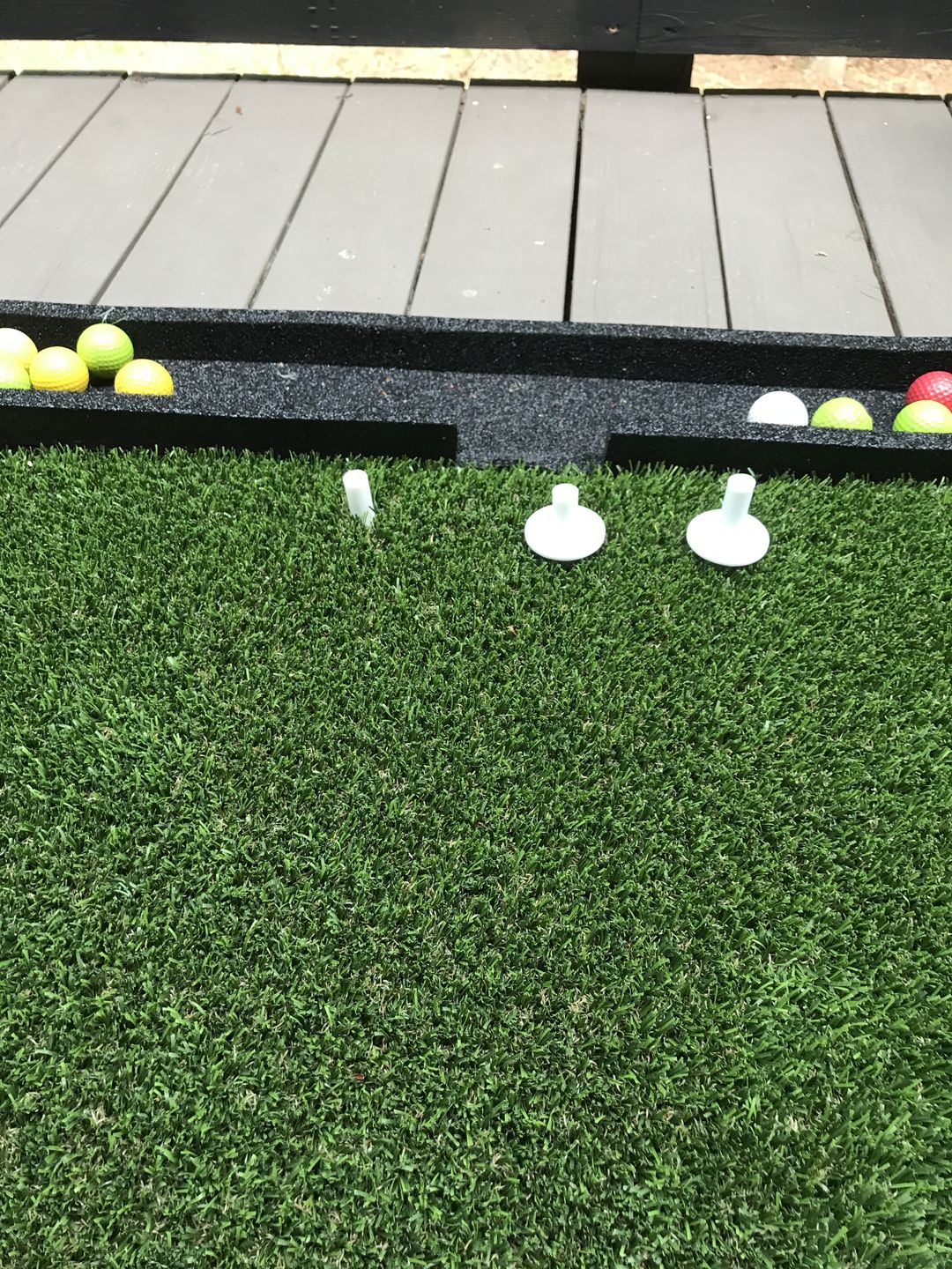 Customer photo review of Rubber Golf Tees | 5pcs Package with Different Sizes