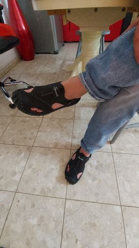 Customer photo review of Genuine Leather Classic Soft Sandals