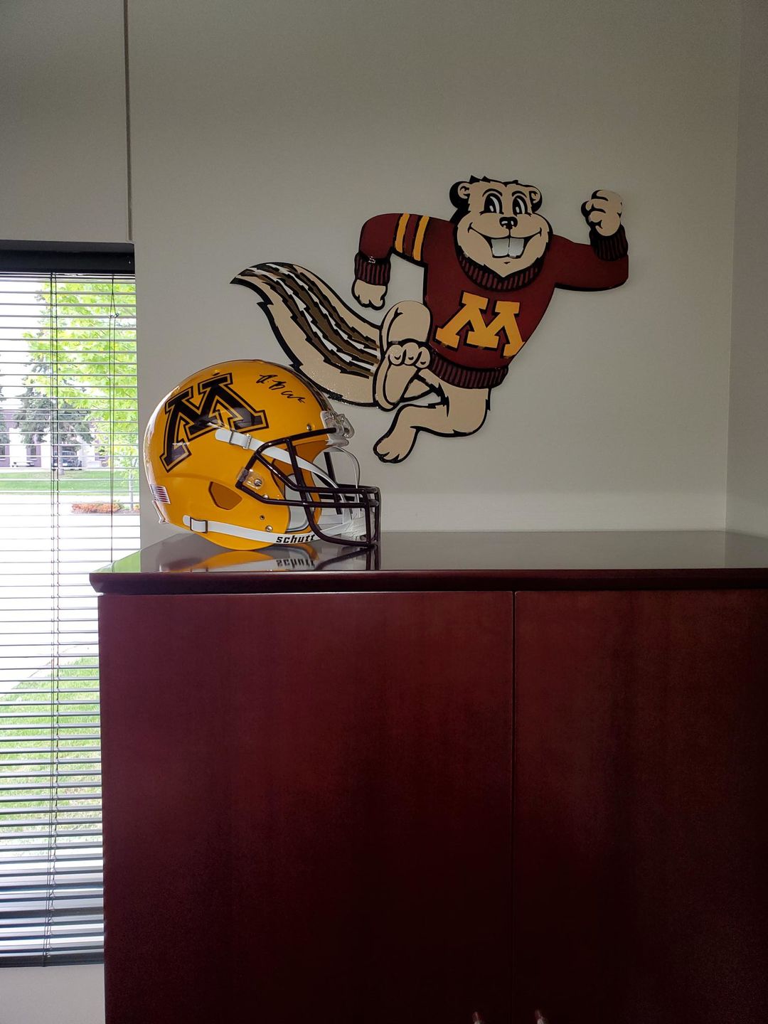 Customer photo review of Minnesota Gophers "Goldy" Mascot, 3D Vintage Art