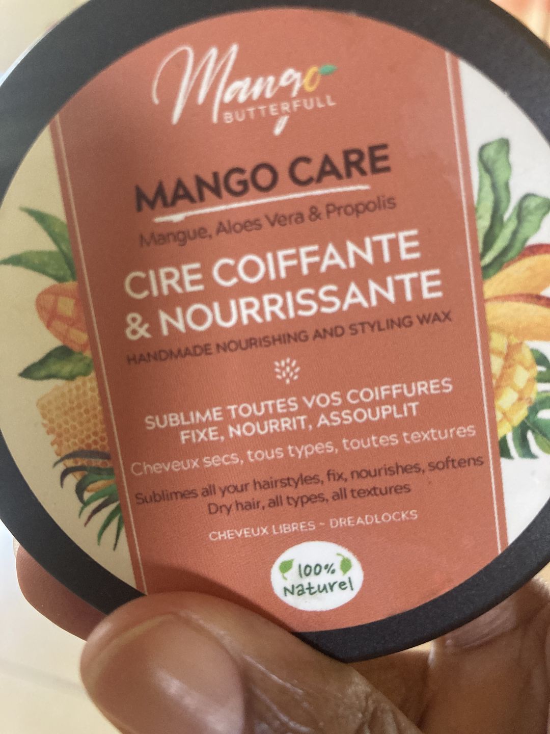 Customer photo review of Cire coiffante et nourrissante