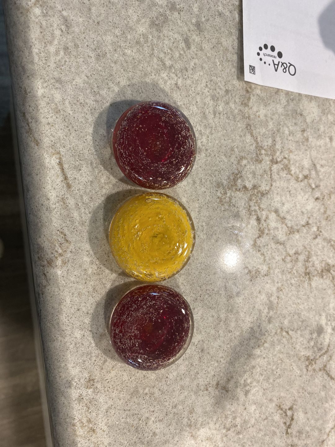 Customer photo review of Soul Stones with Infused Cremation Ashes