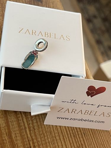 Customer photo review of 925 Sterling Silver Summer Beach Charm