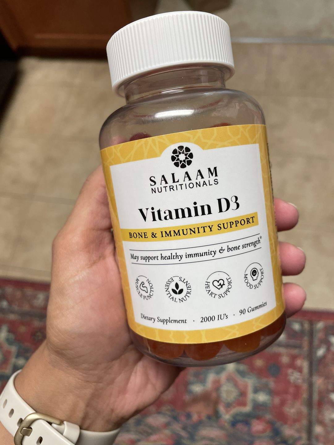 Customer photo review of Vitamin D3 Gummy Vitamins (90 count)
