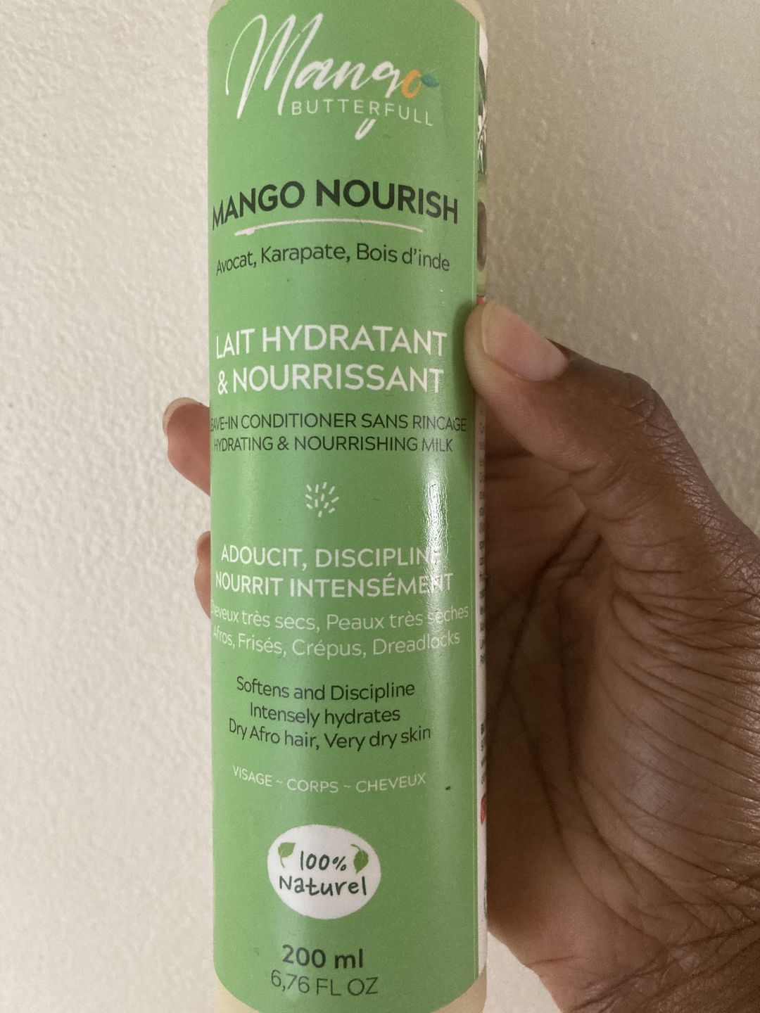 Customer photo review of Lait hydratant et nourrissant - NOURISH