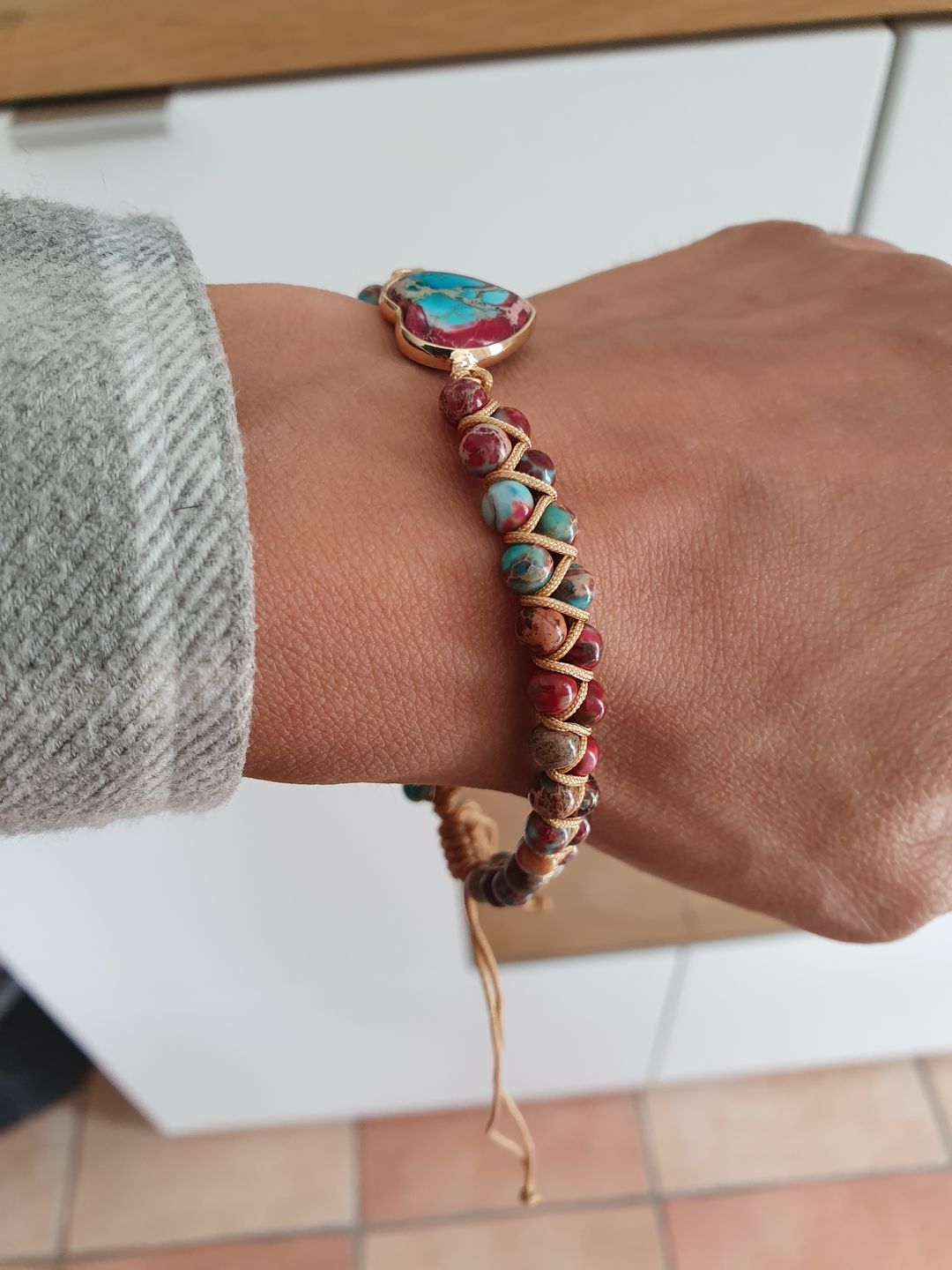 Customer photo review of HERZ Armband Jaspis