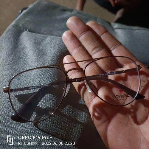 Customer photo review of Voyage Brown Aviator Metal Frame