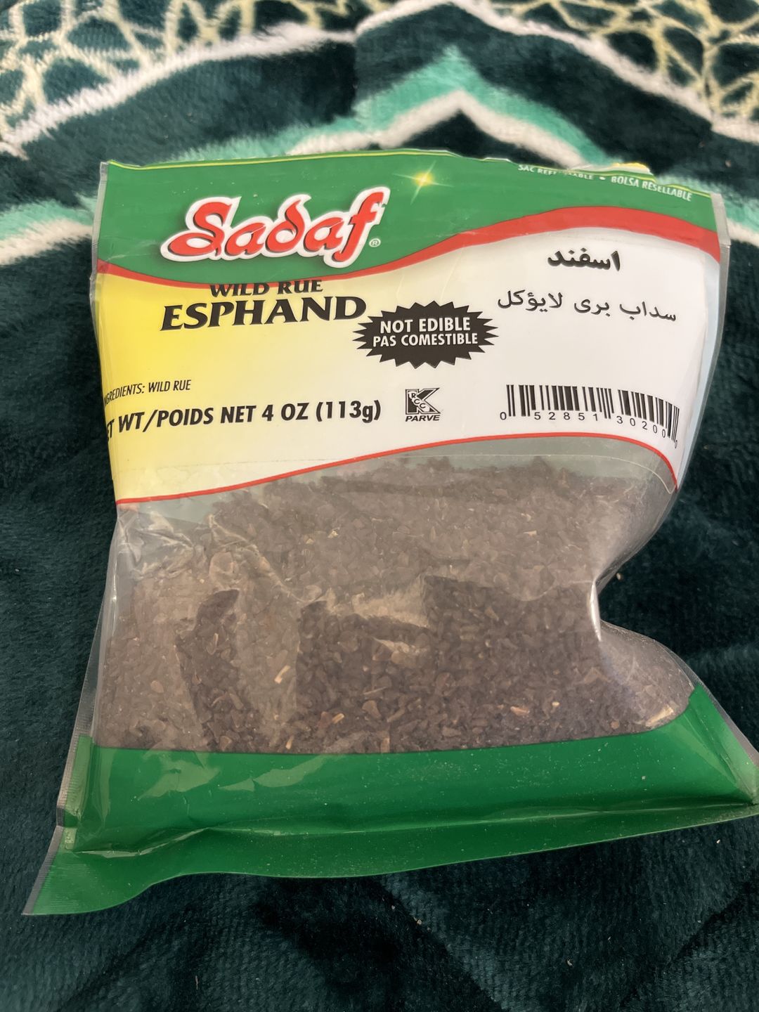Customer photo review of Esphand - Wild Rue Seed 4oz - Pack of 2
