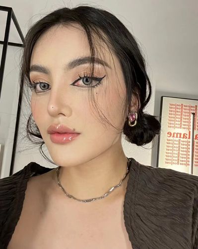 Customer photo review of Rain Forest Gray Colored Contact Lenses