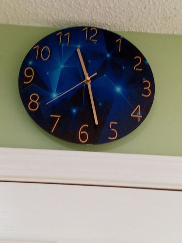 Customer photo review of Modern Visions Geometric Wall Clock