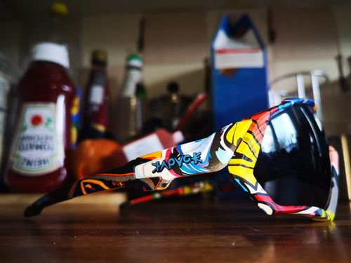 Customer photo review of KE9408 Cycling Sunglasses With Multiple Interchangeable Lenses