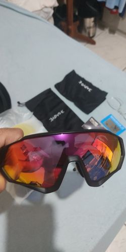 Customer photo review of KE9408 Cycling Sunglasses With Multiple Interchangeable Lenses