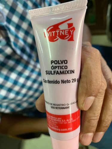 Customer photo review of Polvo Óptico Sulfamixin