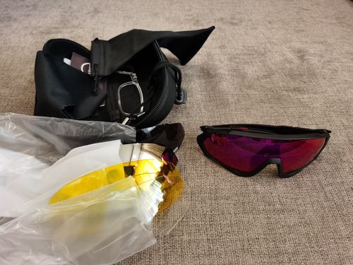 Customer photo review of KE9408 Cycling Sunglasses With Multiple Interchangeable Lenses