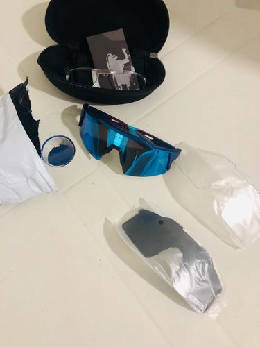 Customer photo review of KE9023 Cycling Sunglasses With Multiple Interchangeable Lenses