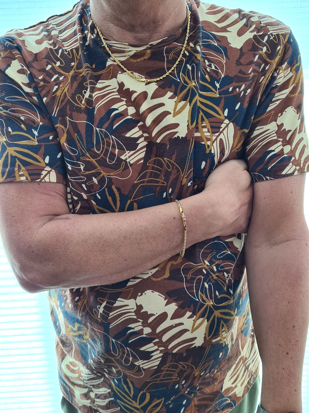 Customer photo review of CLEAN ROPE BRACELET. - 3MM 18K GOLD