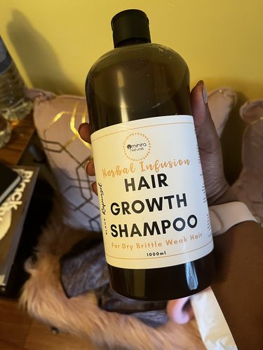 Customer photo review of Herbal Infusion - Hair Growth Shampoo