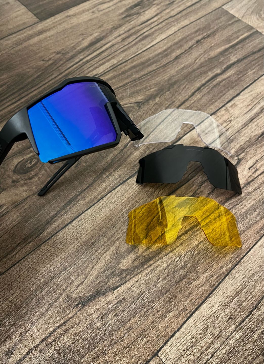 Customer photo review of KE9022 Cycling Sunglasses With Multiple Interchangeable Lenses