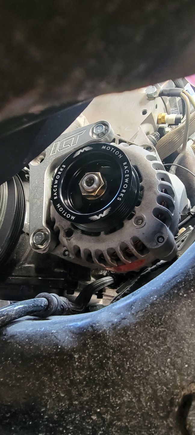 Customer photo review of LS 3" OD Billet Overdrive Alternator Pulley 6 Rib 10-10042