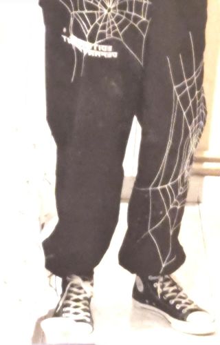 Customer photo review of Harajuku Style Spider Cargo Pants