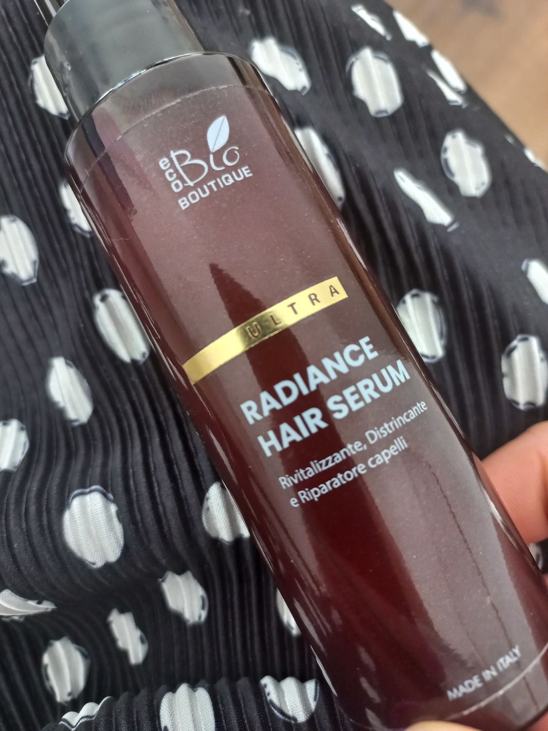 Customer photo review of Radiance Hair Serum
