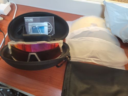 Customer photo review of KE9022 Cycling Sunglasses With Multiple Interchangeable Lenses
