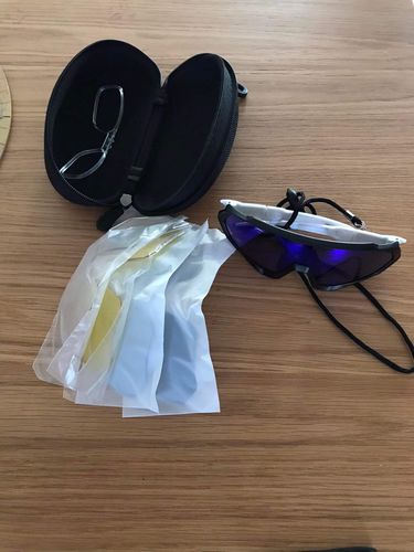 Customer photo review of KE9408 Cycling Sunglasses With Multiple Interchangeable Lenses